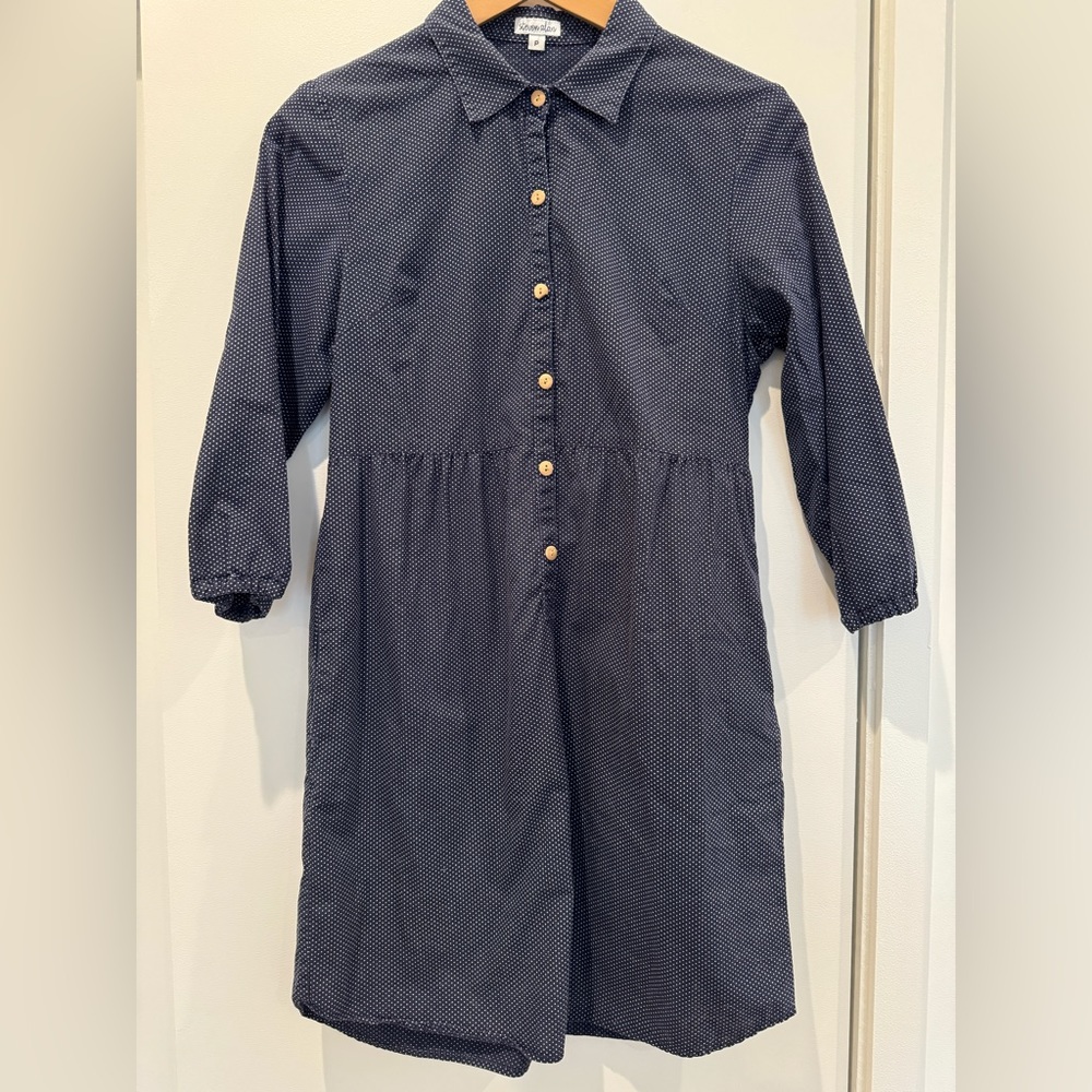 Steven Alan Polka Dot Shirt Dress - XS